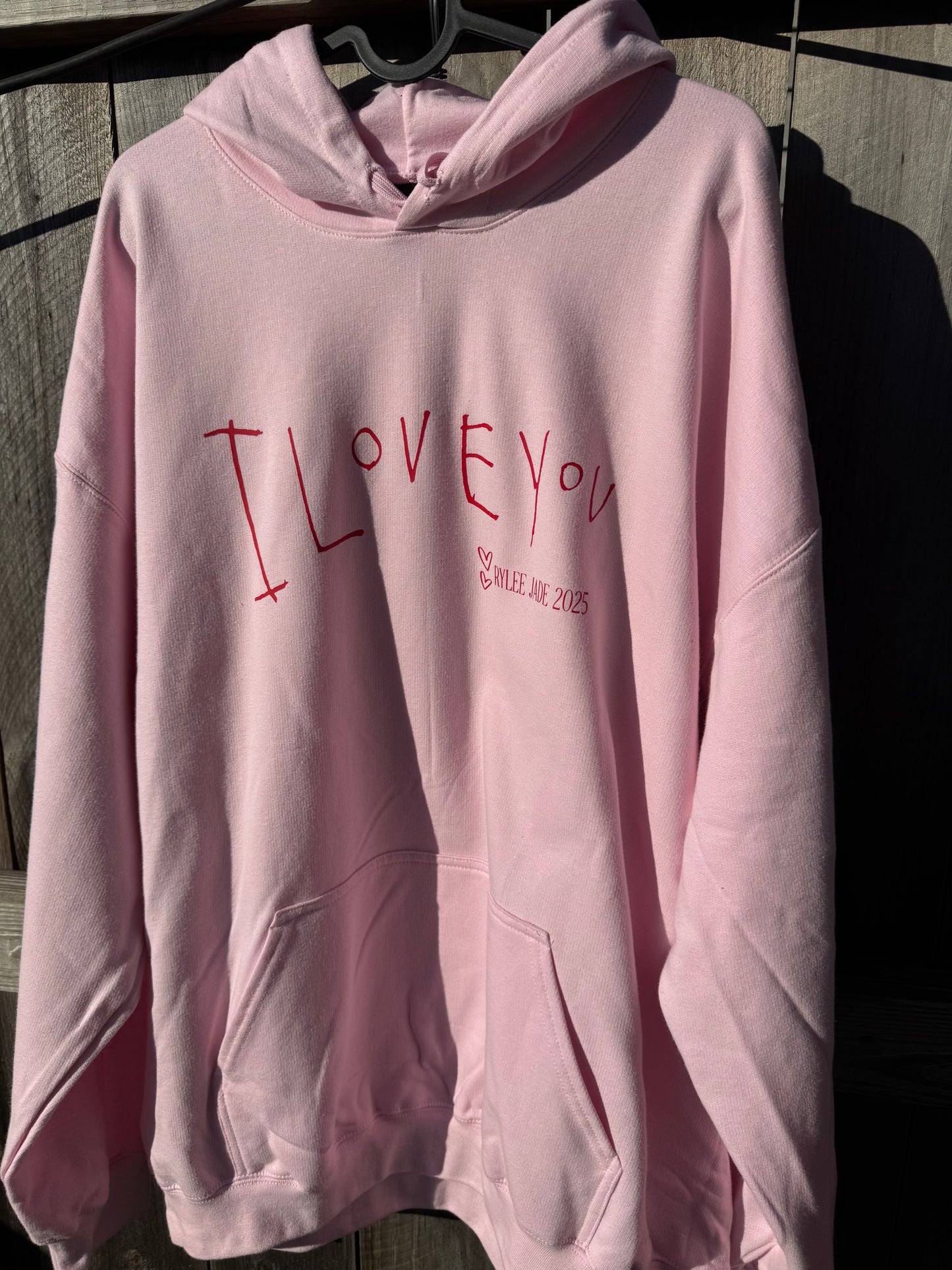 CUSTOM - I love you hoodie